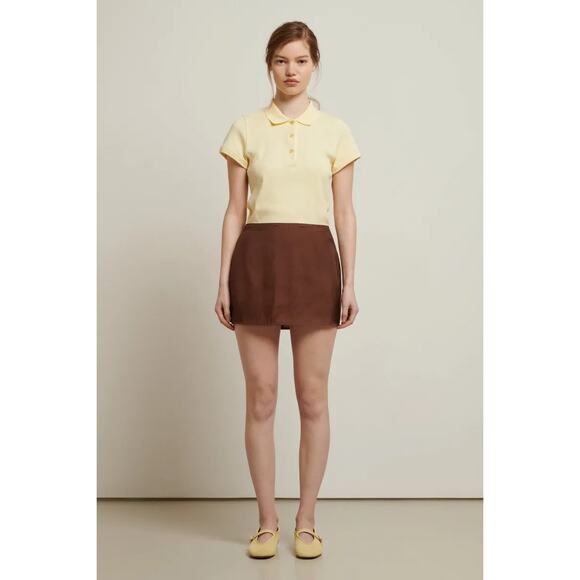 SOEUR x Cafe Leandra Roxana Organza  Mid-length Slit Skirt Women’s 10 NWOT - Picture 5 of 13